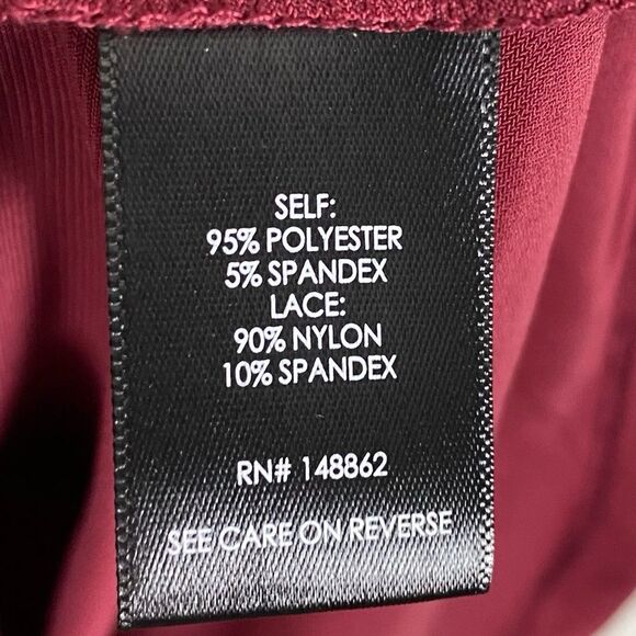 Torrid | Harper Studio Knit Dark Red Lave Pullover Blouse Size 2X - Picture 8 of 10